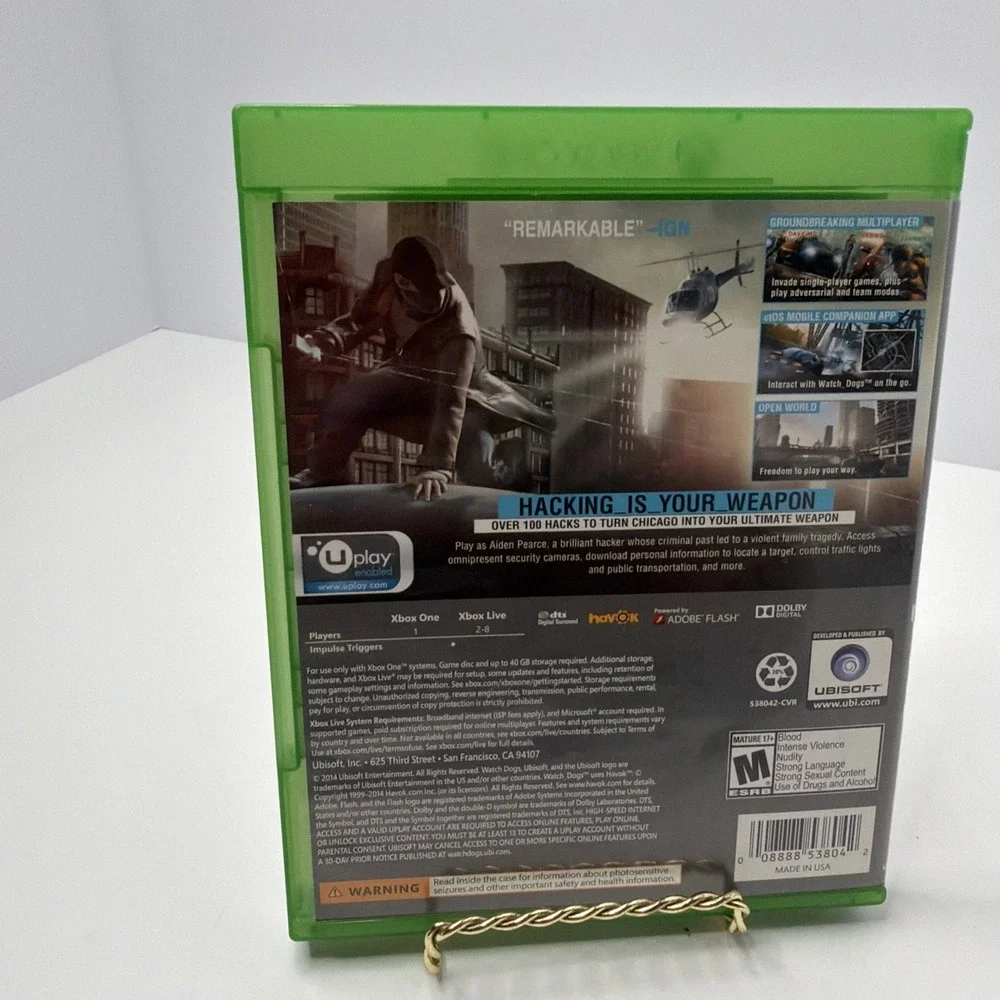 Watch Dogs For Xbox One Preowned